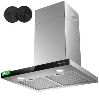 Hotte Aspirante Tr60ss A++ 60cm Evacuation/recyclage, Hotte Murale 882 M³/h 9 Niveaux Touch Control