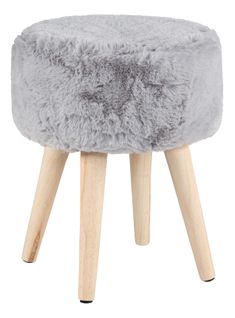 Pouf H. 40 cm JACOB Gris