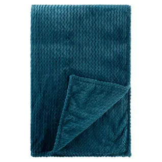 Plaid 130x170 cm ZIGGY bleu