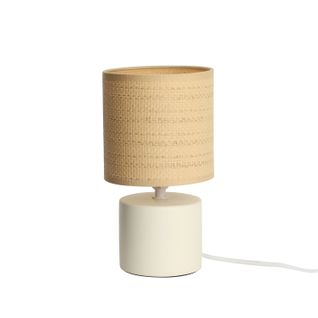 Lampe à poser H. 23,5 cm SHANI Ecru