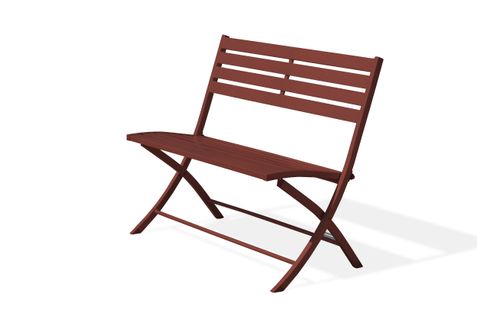 Banc De Jardin Marius En Aluminium Carmin - Marius