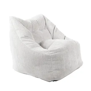 Fauteuil pouf 65x60x65 cm NOE Gris