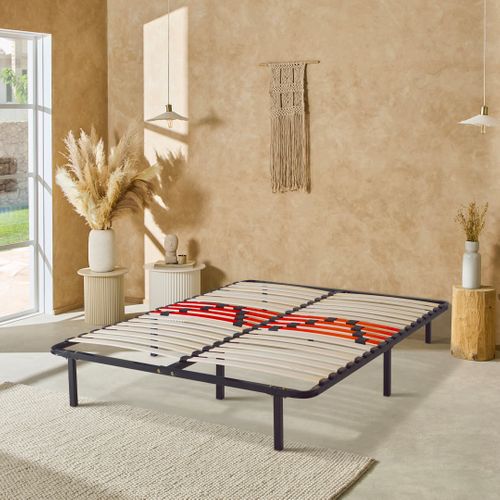 Kit Cadre à Lattes Morphologiques avec pieds - 140x190 cm - Zones De Confort
