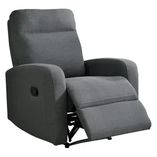Fauteuil Relax OSCAR Tissu Gris Clair