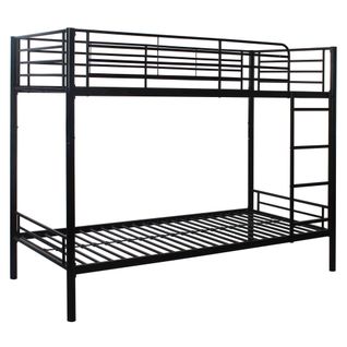 Lit superposé 2x90x190 cm URBAN 3 métal noir