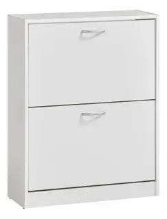 Meuble à chaussures SHOES 2 2 abattants blanc