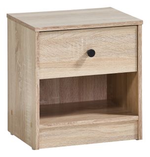 Chevet 1 tiroir JON imitation chêne