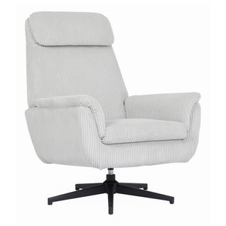 Fauteuil pivotant JONAS tissu beige