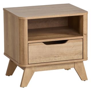 Chevet 1 tiroir 1 niche ANDREW imitation chêne