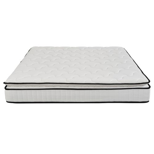 Matelas ressorts + surmatelas 160x200cm avec mémoire de forme CLEOPATRE ép.22 cm
