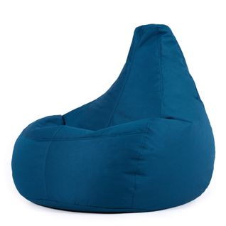 Pouf Icon Inclinable à Dossier Haut Intérieur Extérieur, Salon, Jardin, Bleu Canard, 84 X 84cm