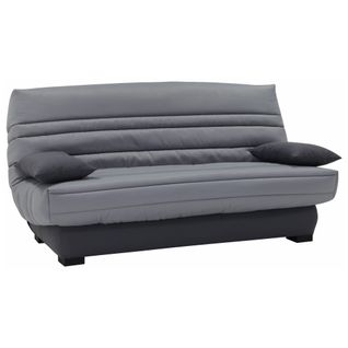 Banquette-lit clic-clac DALLAS tissu gris clair