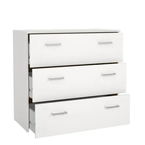 Commode 3 tiroirs SPACE blanc