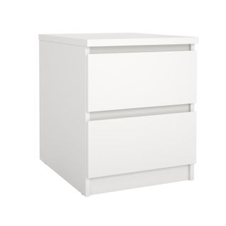Chevet 2 tiroirs BEST Blanc Mat