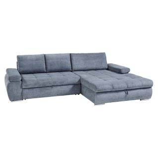 Canapé d'angle convertible méridienne droite ARGOS tissu Aston steel 13