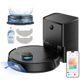 Aspirateur Robot Laveur, ultenic TL20 PRO 8000Pa/200min,Navigation LDS, Station Auto-Vidage