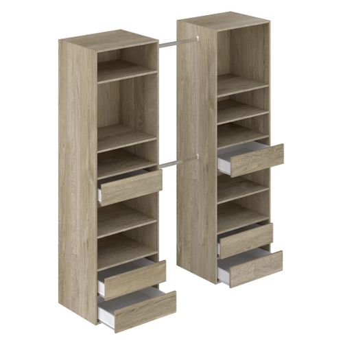 Kit dressing L. 177 cm JIMMY imitation chêne