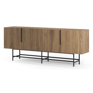 Buffet 200cm 4P ELDIA imitation chêne