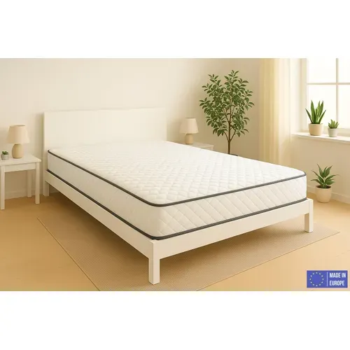 Matelas Mousse 140x190 cm EUROPE - Ferme - Réversible - Côté Été/hiver - H20 Cm